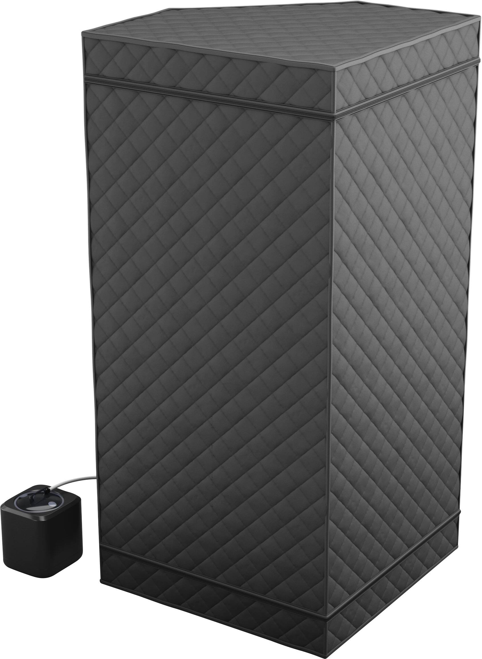 Angle. Saunabox - SmartSteam Kit Pro - Black.