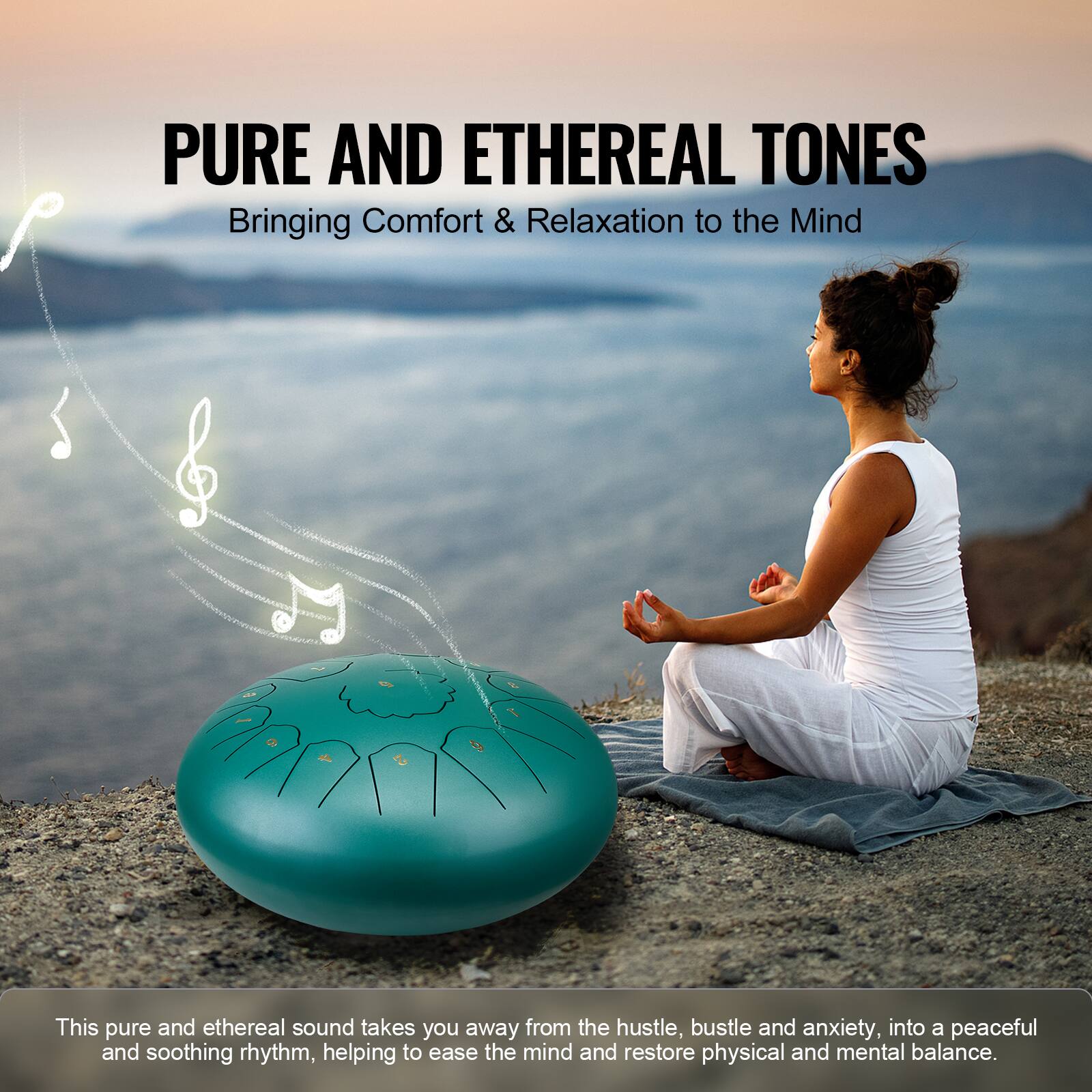 PURE AND ETHEREAL TONES  
Bringing Comfort & Relaxation to the Mind  

This pure and ethereal sound takes you away from the hustle, bustle and anxiety, into a peaceful and soothing rhythm, helping to ease the mind and restore physical and mental balance.