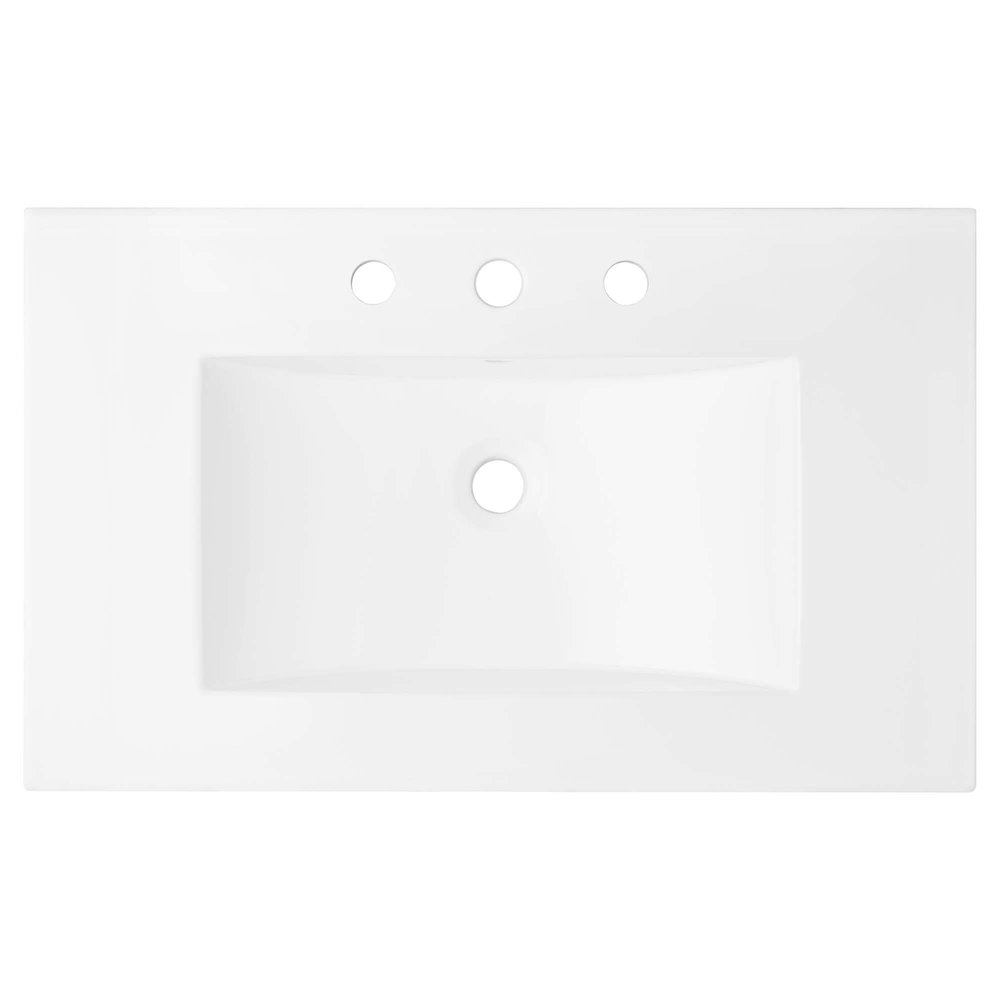 Alt View 9. Modway - Chaucer Bathroom Vanity with White Basin Included by Modway - Black White.