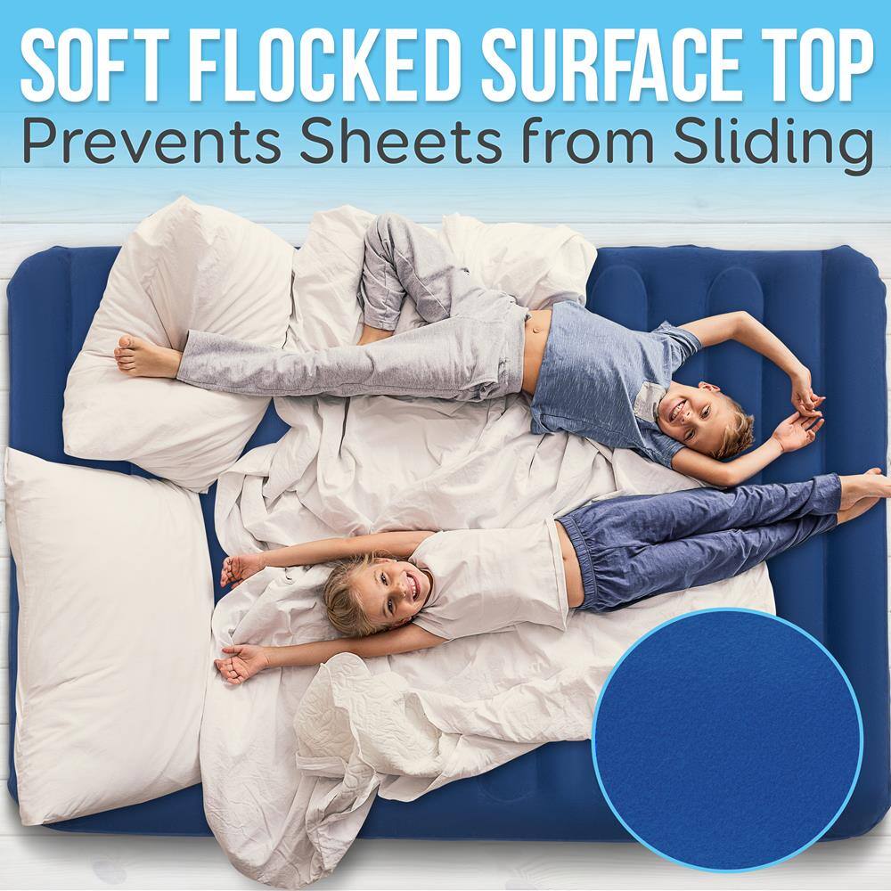 SOFT FLOCKED SURFACE TOP  
Prevents Sheets from Sliding