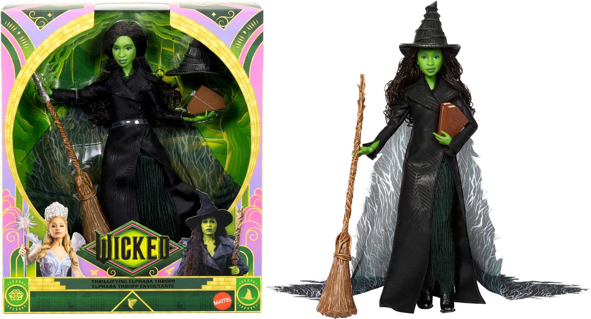 NICKED IITETE PIALIIN THRILLIFYING ELPHABA THROPP ELPHABA THROPP ENVOUTANTE MATTEL