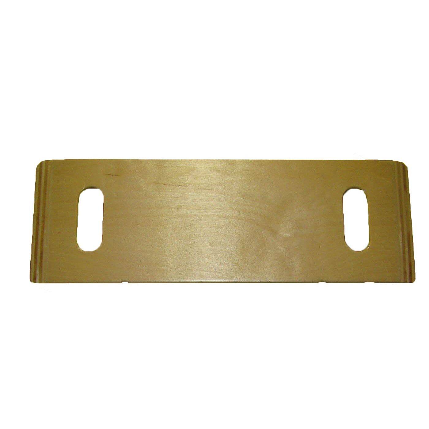 Front. Invacare - Wood Wheelchair Transfer Board 24" with Hand Holes Sliding Patient Transfer Aid - Black.