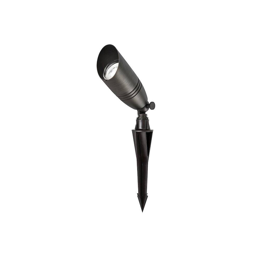 Front. Elitco Lighting - Outdoor 12V Cast Brass Spot Light - Dark Bronze.