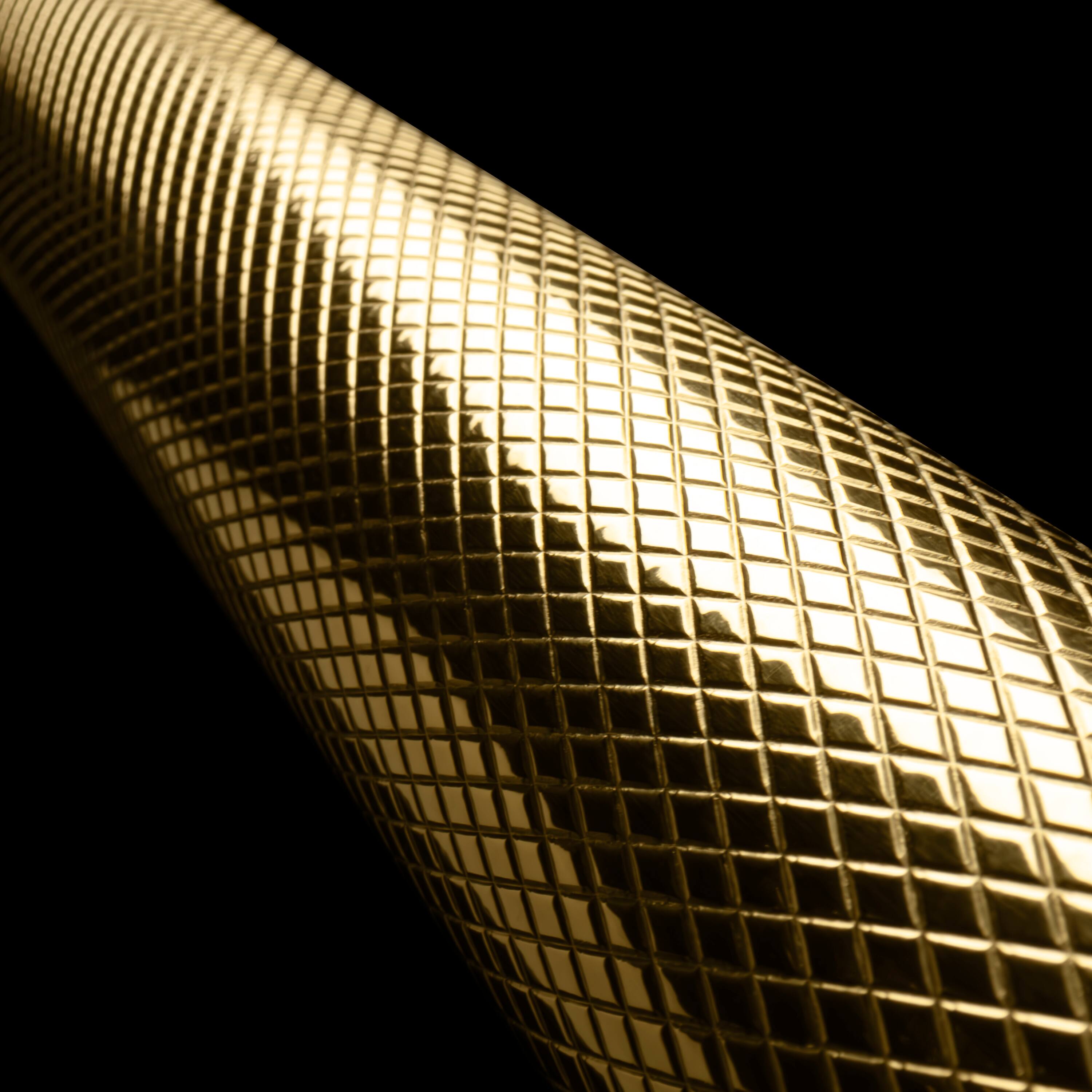 Alt View 3. ZLINE - Autograph 36 in. 5.2 cu. ft. Freestanding Paramount Dual Fuel Range in Black Stainless Steel and Gold Helix Handle - Black Stainless Steel.