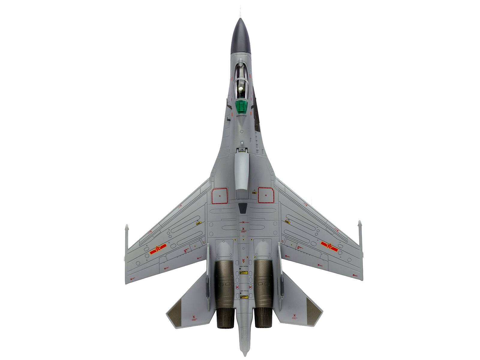 Alt View 2. Legion - Shenyang J-11BH Yinglong Aircraft "Blue 24" (2014) People’s Liberation Army Navy Air Force 1/100 Diecast Model by Legion.