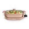 Front. Bella - Fits-anywhere Kitchenware: 12" x 12" Make & Take Non-Stick Electric Skillet - Blossom.
