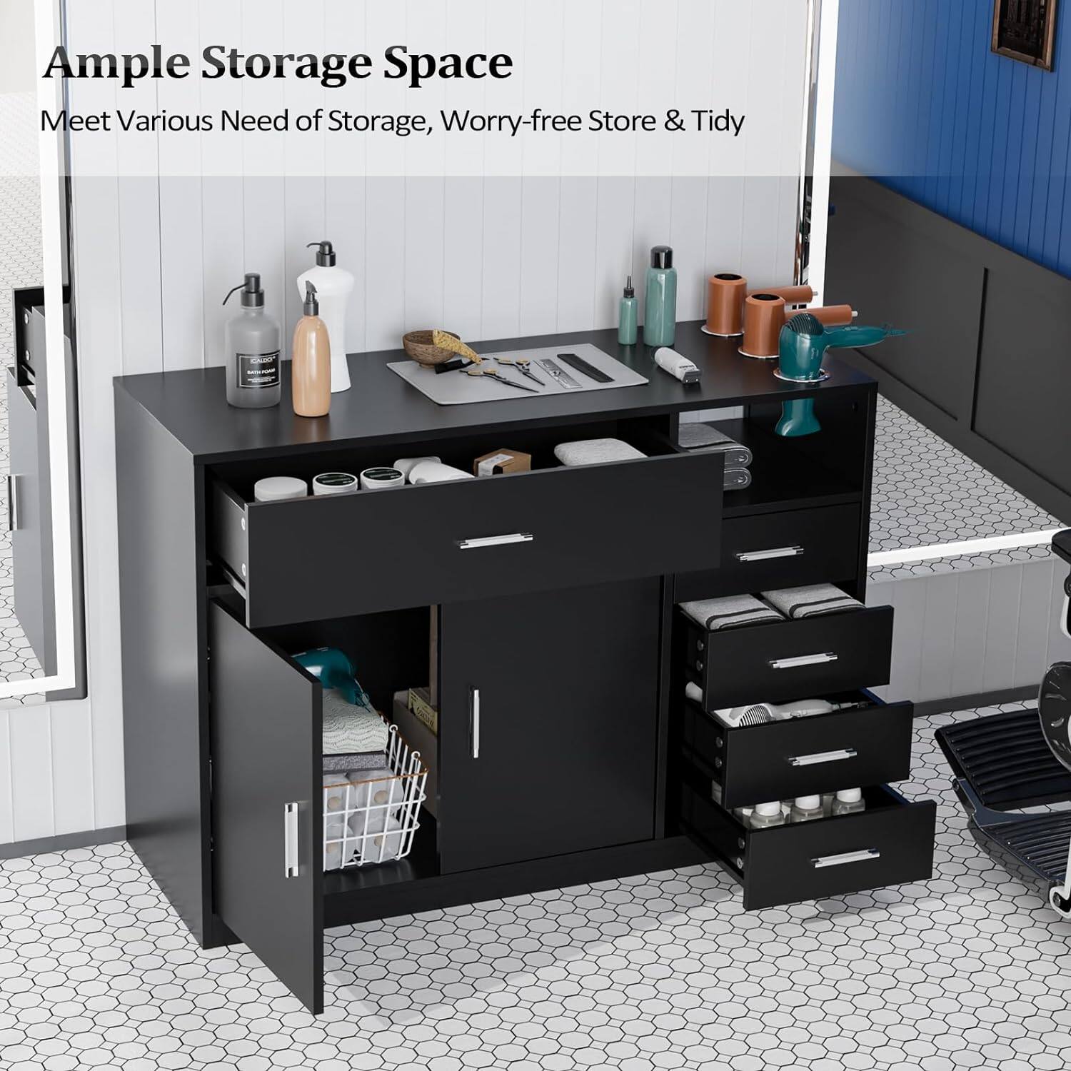 Ample Storage Space  
Meet Various Needs of Storage, Worry-free Store & Tidy