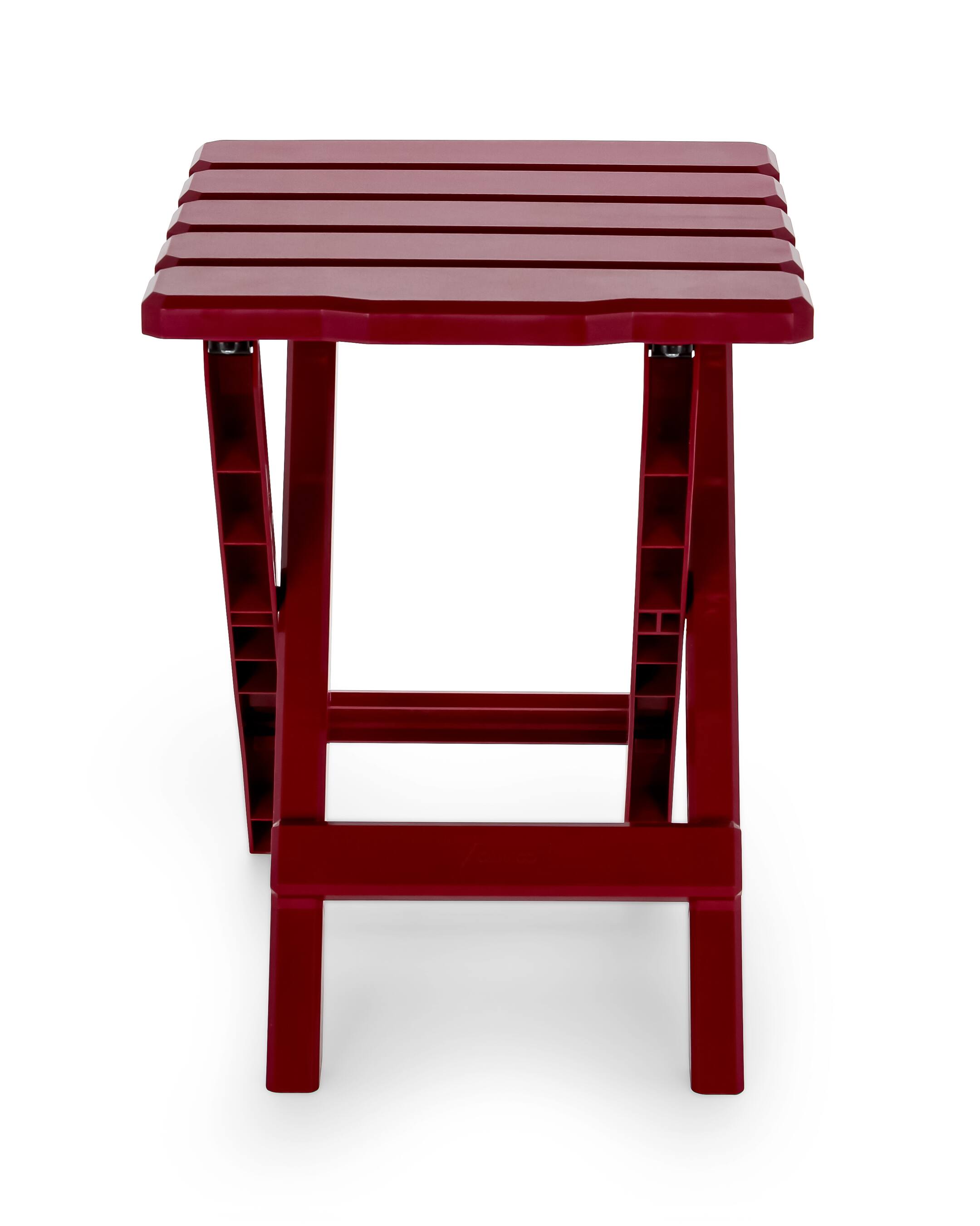 Alt View 10. Camco - Camco 51684 Outdoor Camping Regular Adirondack Plastic Folding Side Table, Red - Red.