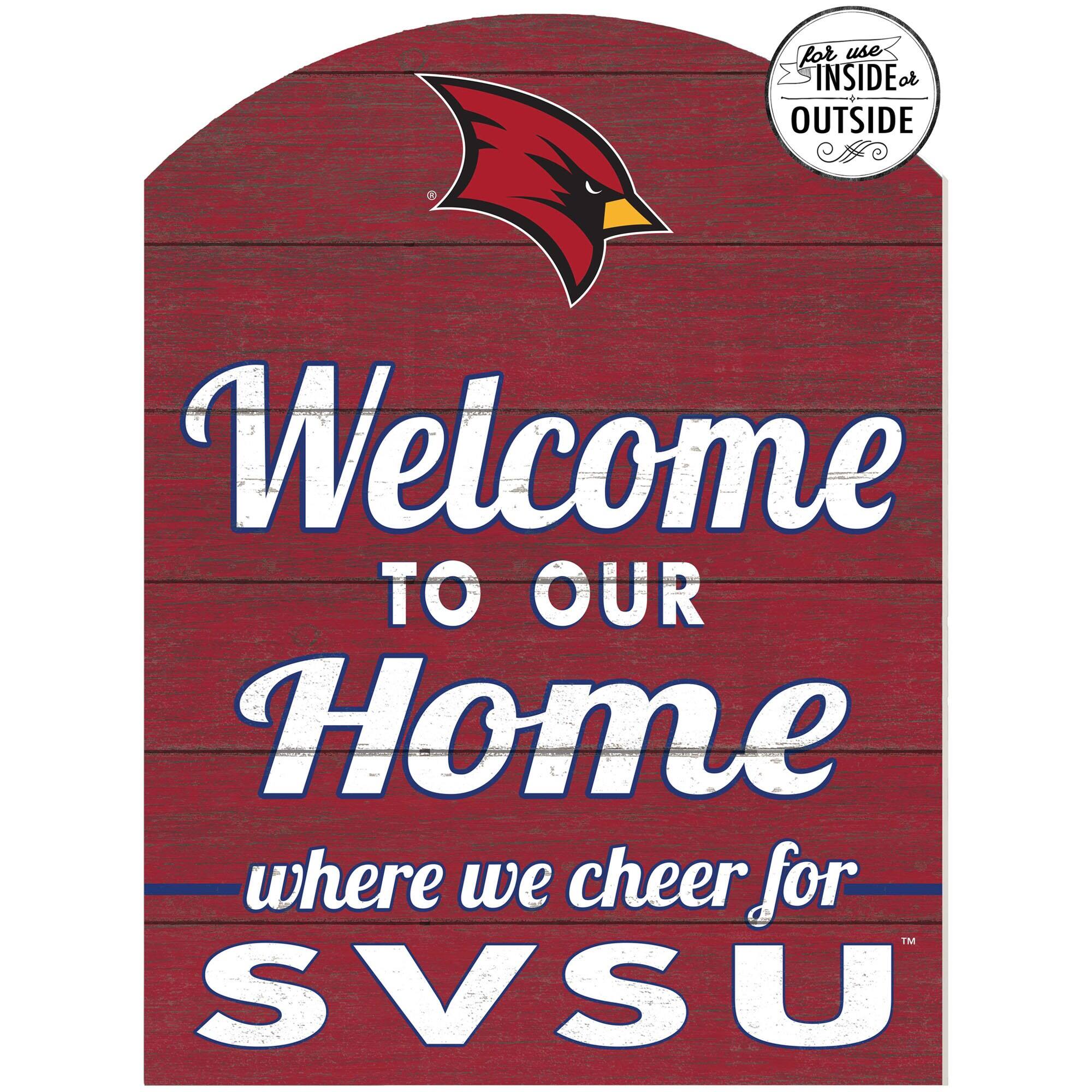 Jardine - Saginaw Valley State Cardinals 16'' x 22'' Indoor/Outdoor Marquee Sign - Red