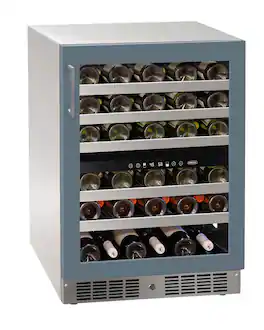 Marvel - 24"W. 5.1 Cu.Ft. Built-In Dual-Zone Wine Refrigerator-Panel Ready Frame/Glass - Custom Panel Ready