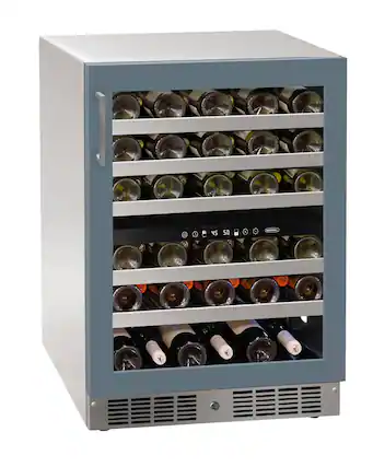 Front. Marvel - Marvel 24"W. 5.1 Cu.Ft. Built-In Dual-Zone Wine Refrigerator-Panel Ready Frame/Glass - Panel Ready.