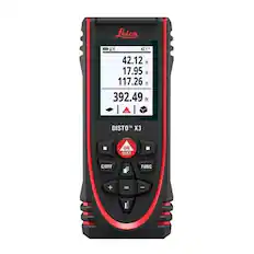 Leica DISTO X3
42.1°
2.12 ft
7.95 ft
117.26 ft
392.49 ft
DISTO X3
ON
DIST
C/OFF
FUNC
+
=
-