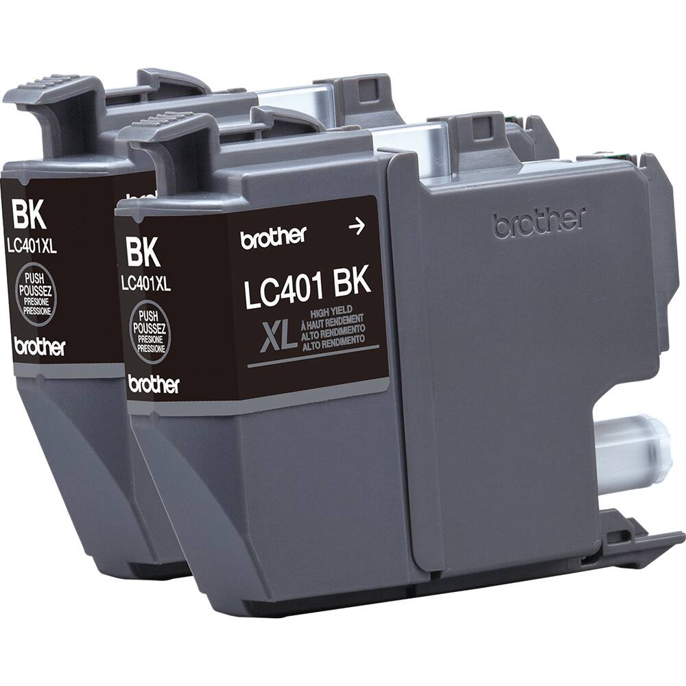 BK LC401XL PUSH POUSSEZ PRESIONE PRESSIONE brother LC401 BK HIGH YIELD HAUT RENDEMENT XL ALTO RENDIMENTO brother