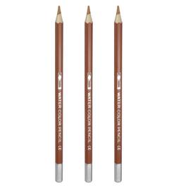 Unique Bargains - Watercolor Pencils, Color Pencil Set for Adult Coloring, Blending, 3pcs - Brown