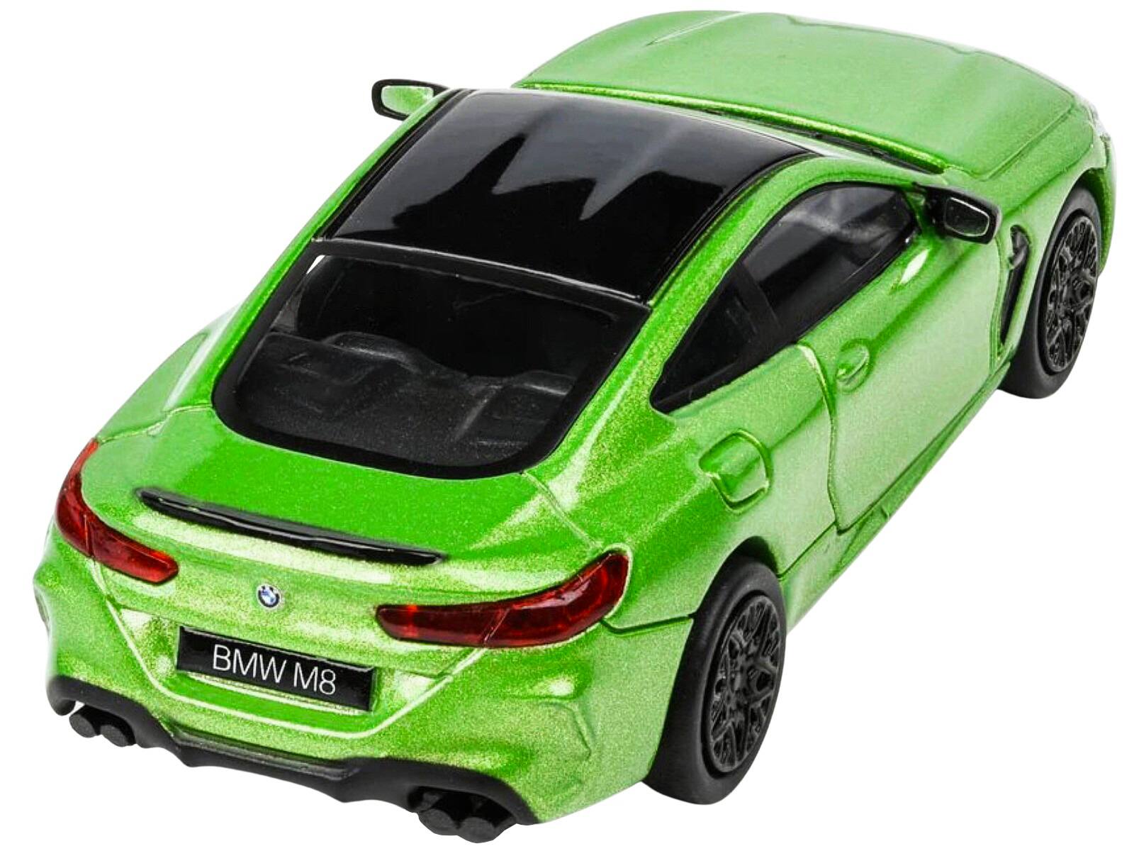 Alt View 1. Paragon - BMW M8 Coupe Java Green Metallic with Black Top 1/64 Diecast Model Car by Paragon.