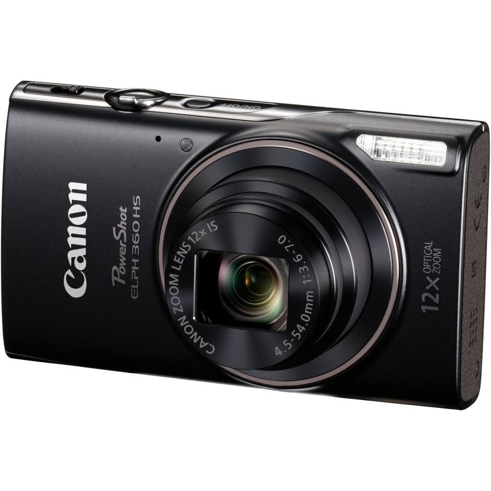 Canon PowerShot ELPH 360 HS  
12x Optical Zoom Lens  
4.5-54.0mm 1:3.6-7.0  
12x Zoom Lens 4.5-54.0mm 1:3.6-7.0  
Canon