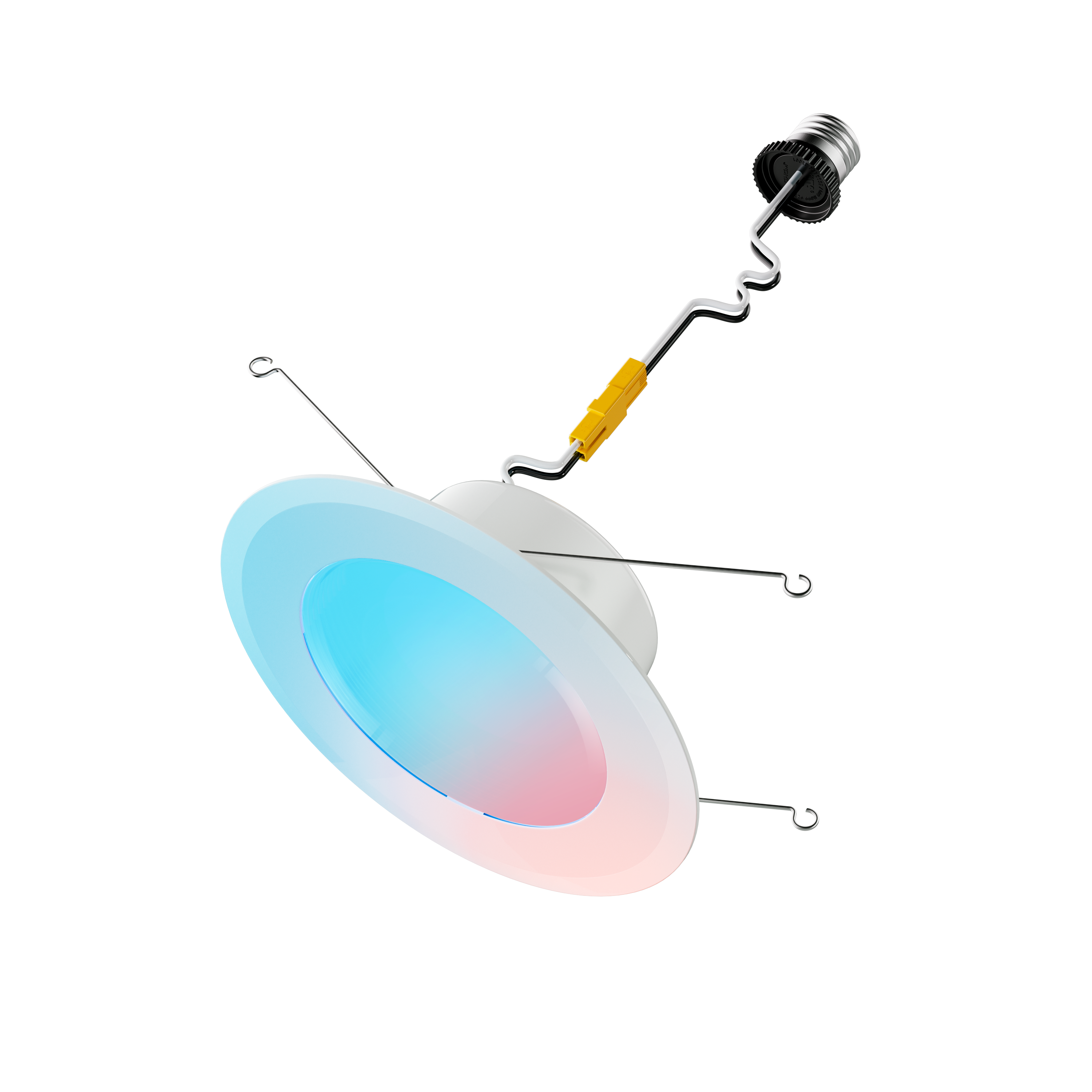 Alt View 1. Cync - Cync Reveal Smart LED Recessed Downlights, Color Changing, 6in, 1pk - Full Color.
