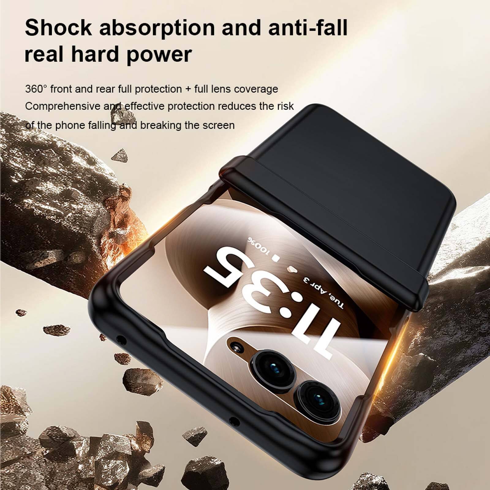Shock absorption and anti-fall real hard power

360° front and rear full protection + full lens coverage
Comprehensive and effective protection reduces the risk of the phone falling and breaking the screen