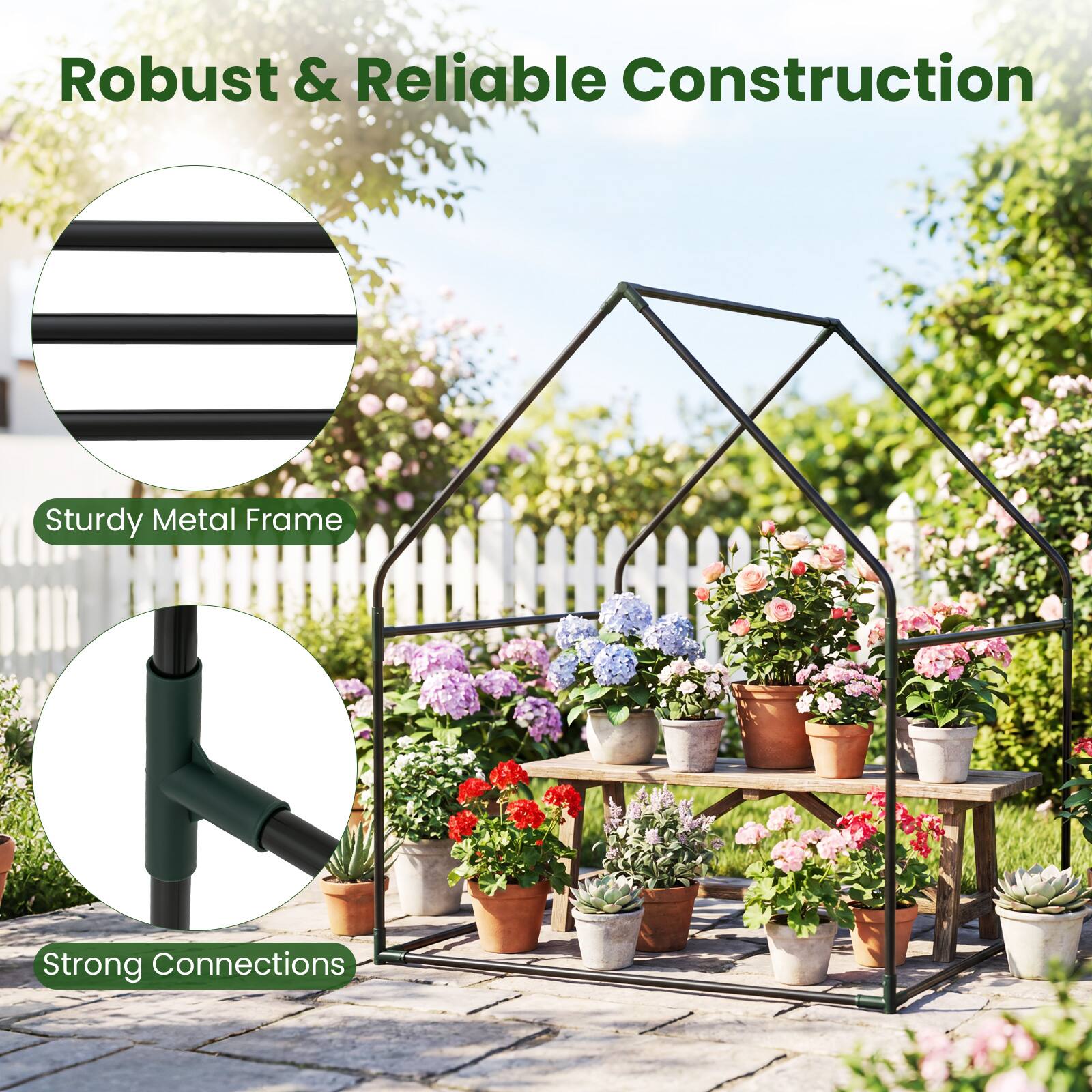 Robust & Reliable Construction  
Sturdy Metal Frame  
Strong Connections