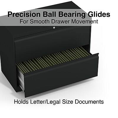 Precision Ball Bearing Glides  
For Smooth Drawer Movement  

Holds Letter/Legal Size Documents