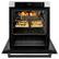 Alt View 11. ZLINE - 30 in. Autograph Wall Oven w/ Air Fry and Self Clean w/ Matte Black Handle - Stainless Steel.