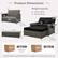 Product Dimensions:
- Loveseat: 24" x 24" x 24" x 43.5"
- Ottoman: 24" x 24" x 25" x 14"
Weight Capacity:
- Loveseat: 800 lbs
- Ottoman: 800 lbs
Box 1:
- 36" x 32" x 25" x 14"
- 67" x 22" x 43.5" x 12.5"
Box 2:
- 53" x 62" x 67.5" x 69.5"
The whole patio set will be delivered in 2 packages, so the arriving time may vary.