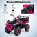 Product Dimensions
- Battery: 24V 4.5AH
- Speed: 1-2.5 mph
- Suitable Ages: 3+ Years Old
- Weight Capacity: 66 lbs
Dimensions:
- 24" (height)
- 35" (length)
- 19" (width)
- 10" (seat height)
- 5" (seat width)
- 6" (seat depth)