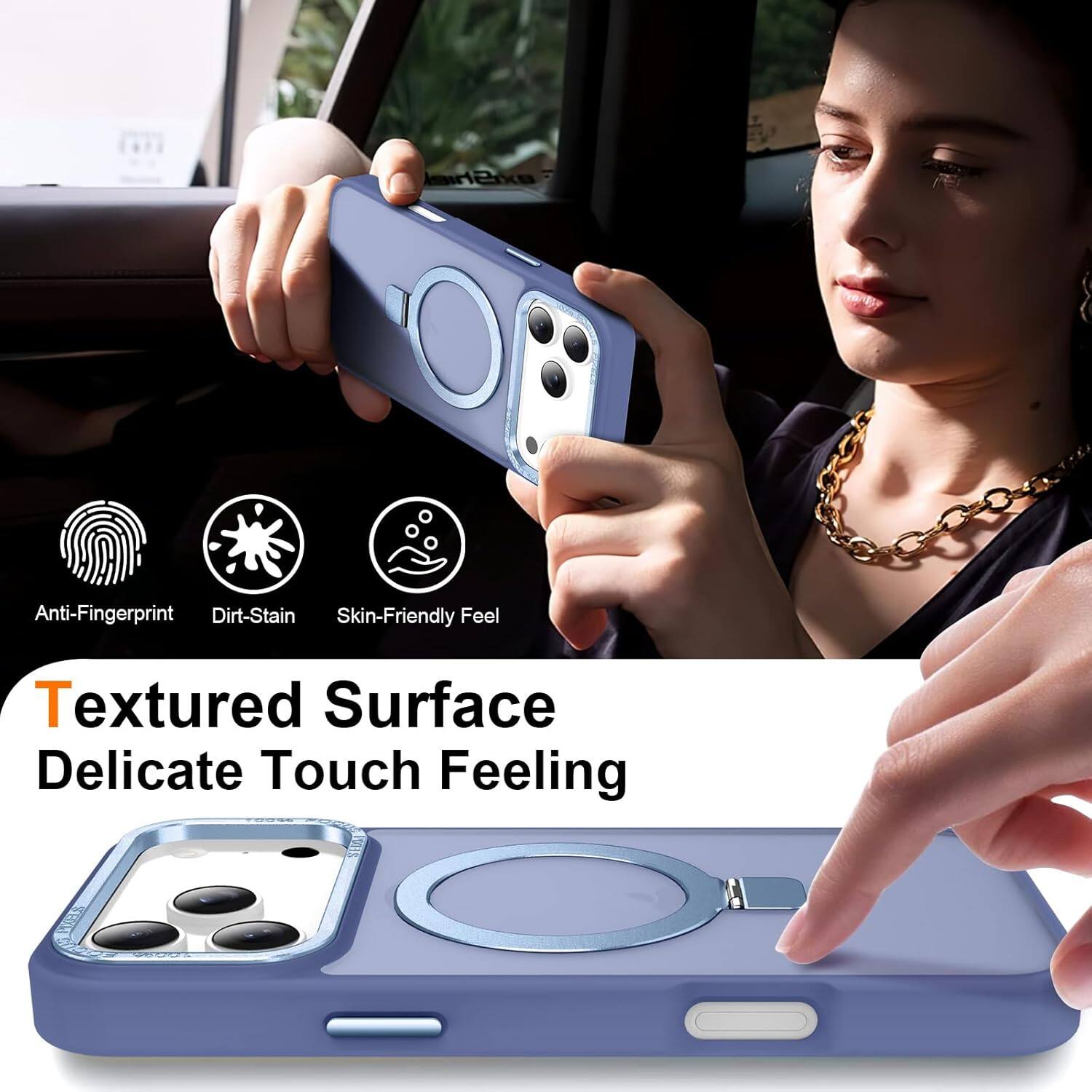 Ineka Anti-Fingerprint, Dirt-Stain, Skin-Friendly Feel, Textured Surface, Delicate Touch Feeling