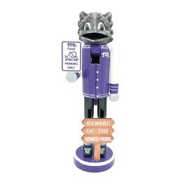 Santa's Workshop - TCU Horned Frogs 12" Beware Nutcracker - Purple