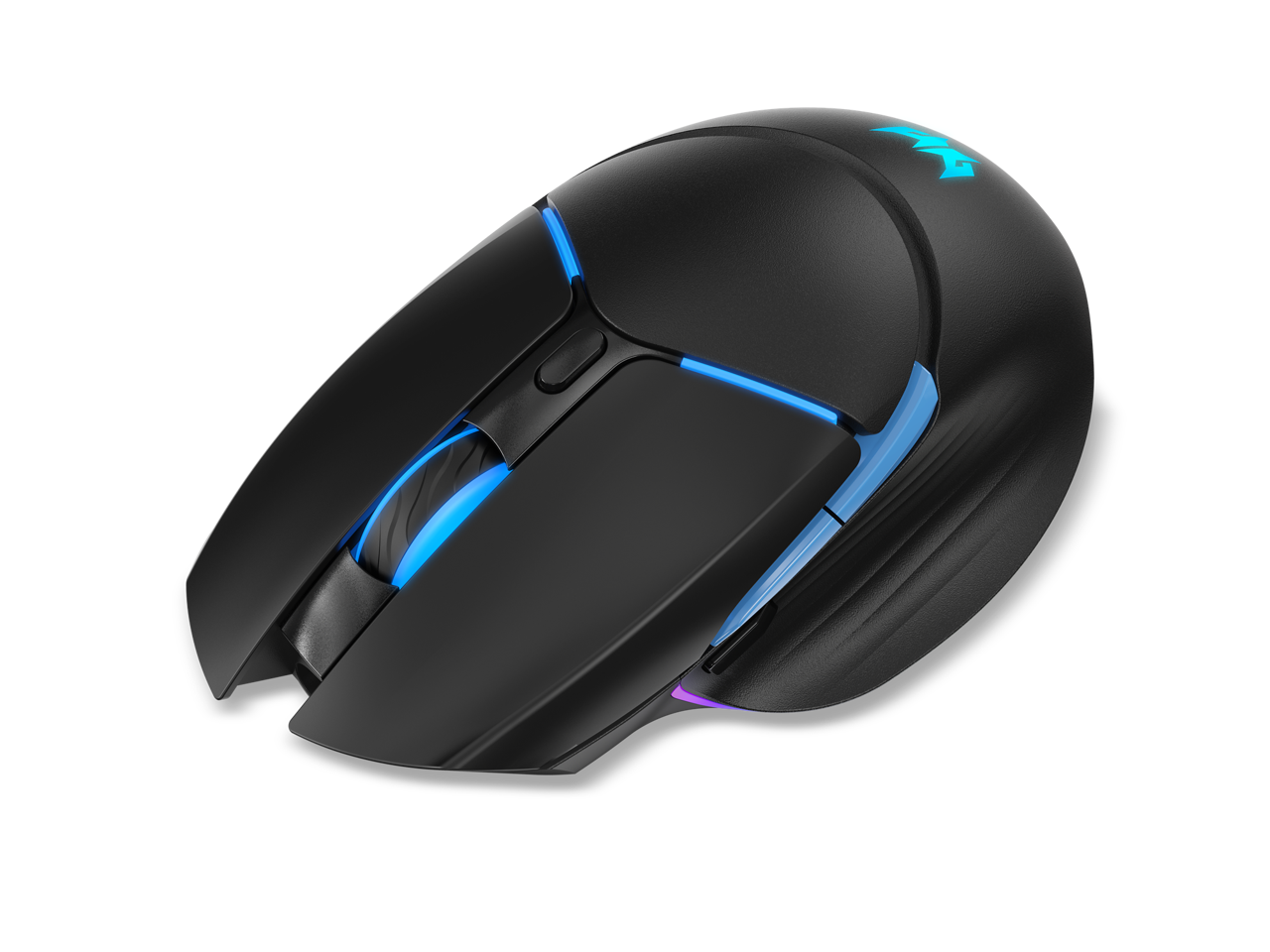 Alt View 1. Acer - Acer Predator Cestus 530 Wireless Mouse, RGB, High Precision, Adjustable DPI, Ergonomic Design - RGB.