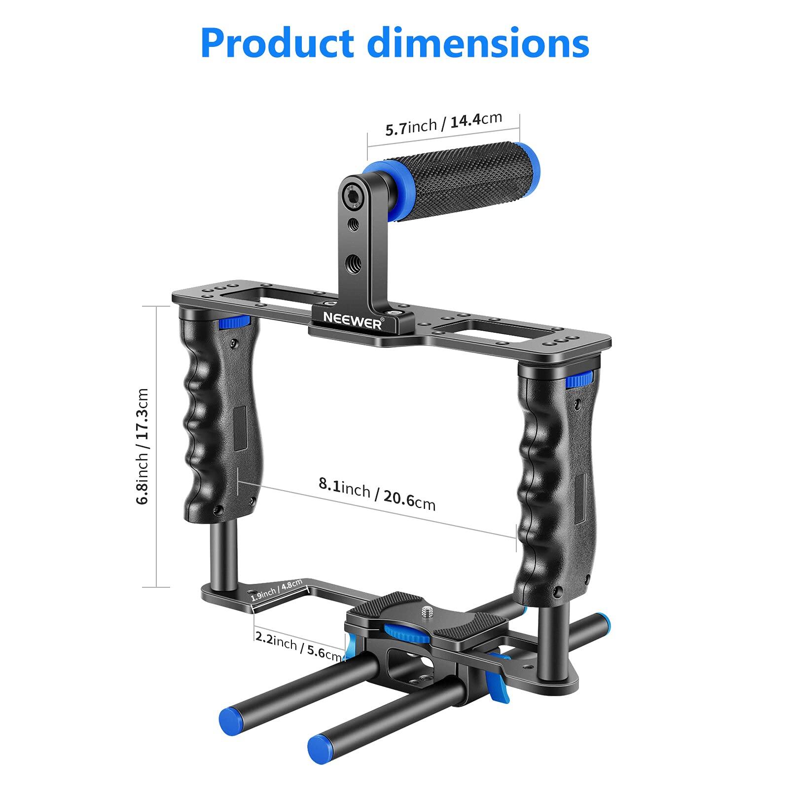 Product dimensions: 5.7 inch / 14.4 cm, 5.7 inch / 14.4 cm, 6.8 inch / 17.3 cm, 8.1 inch / 20.6 cm, 1.9 inch / 4.8 cm, 2.2 inch / 5.6 cm