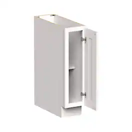 Boyel Living - 9-in W x 34.5-in H x 24-in D Shaker Full-Height Door Kitchen Base Cabinet with Soft-Close Hinges - Glacier White