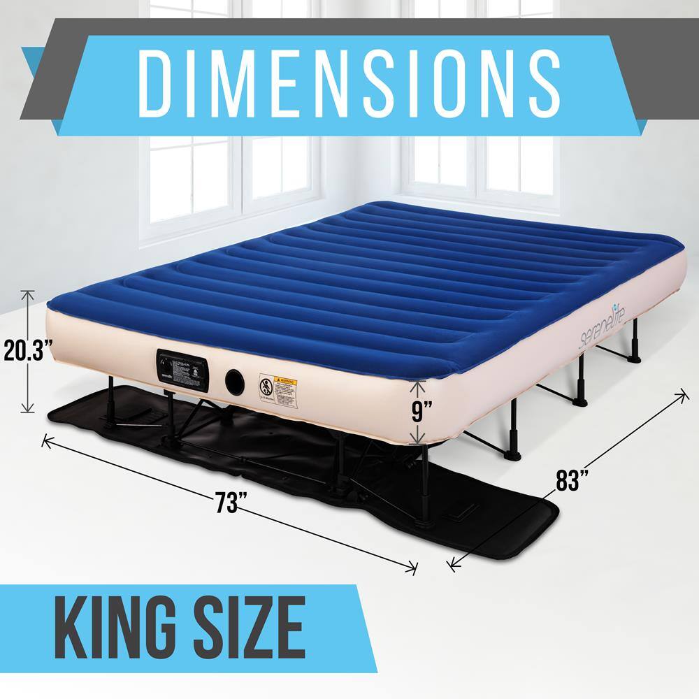 DIMENSIONS  
20.3" x 9" x 73" x 83"  
KING SIZE