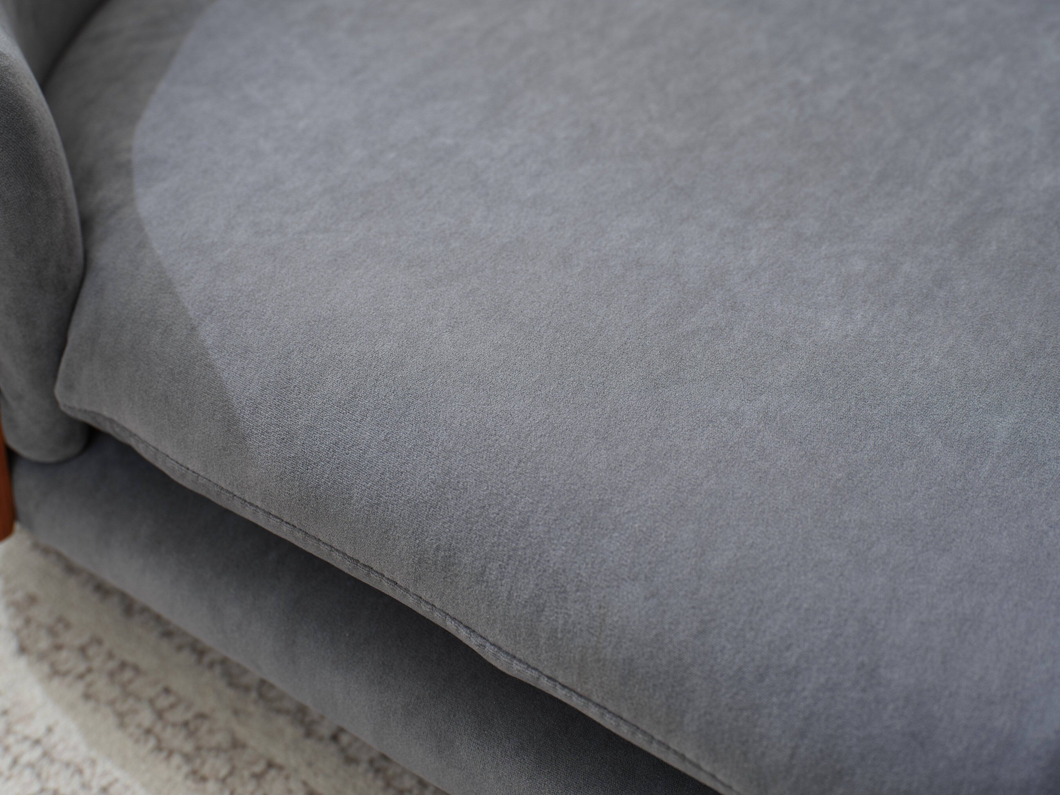 Alt View 8. APRILSOUL - Scandinavian style Elevated Dog Bed Pet Sofa With Solid Wood legs and Walnut Bent Wood Back  Dark Grey Velvet Mid Size - DARK GREY.