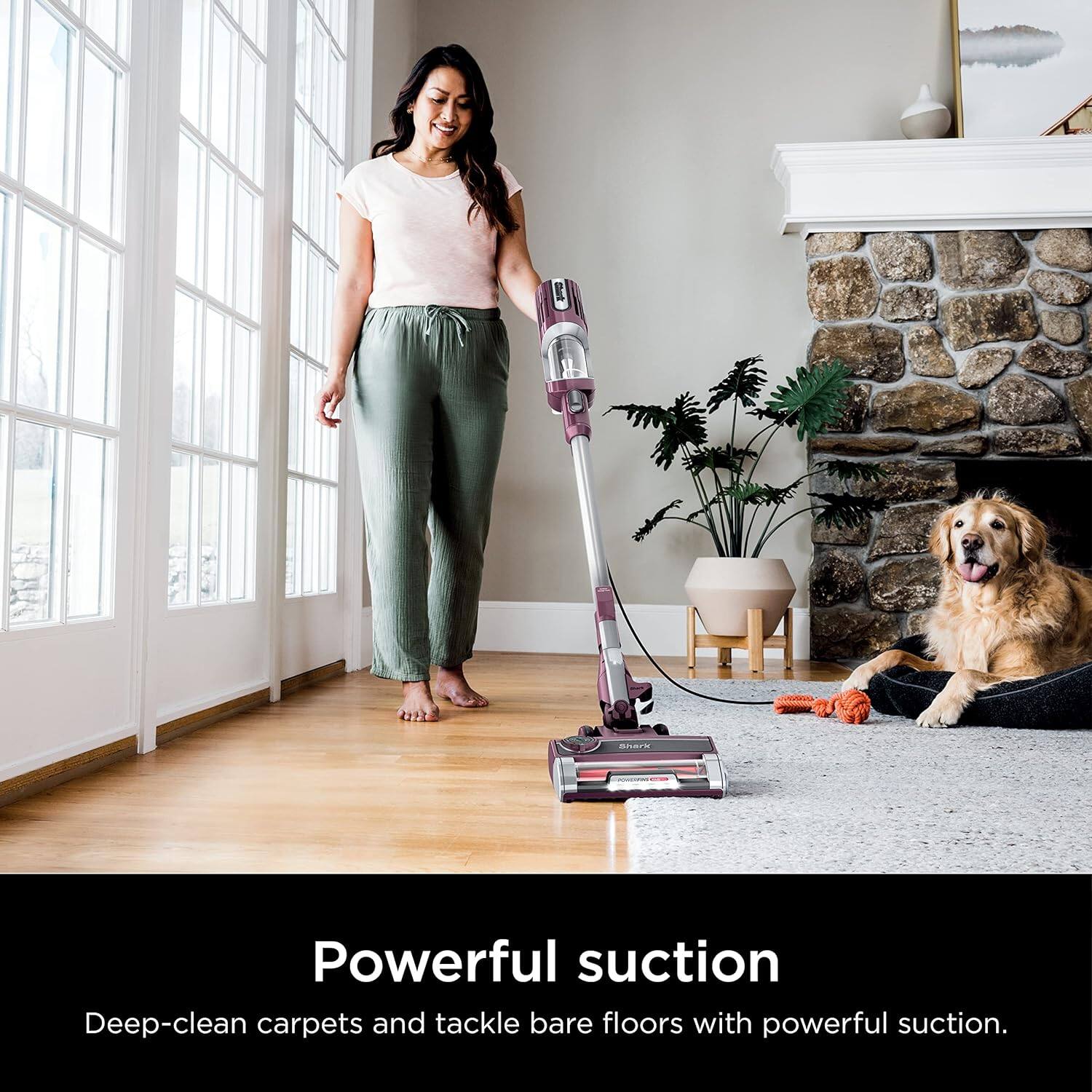 Powerful suction  
Deep-clean carpets and tackle bare floors with powerful suction.
