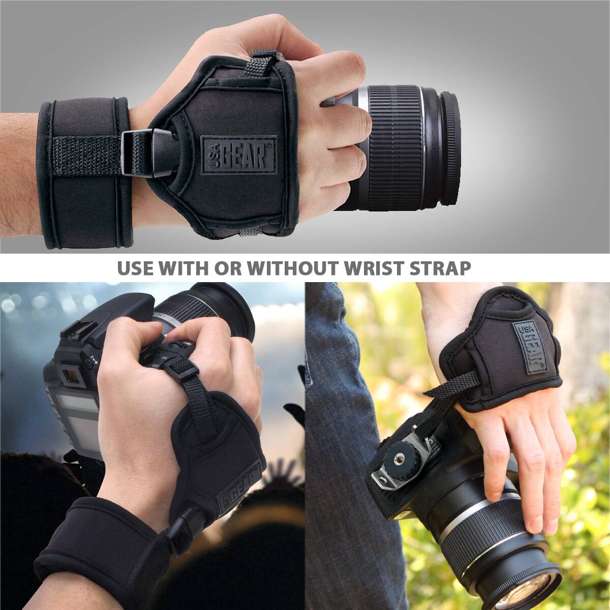 Use with or without wrist strap