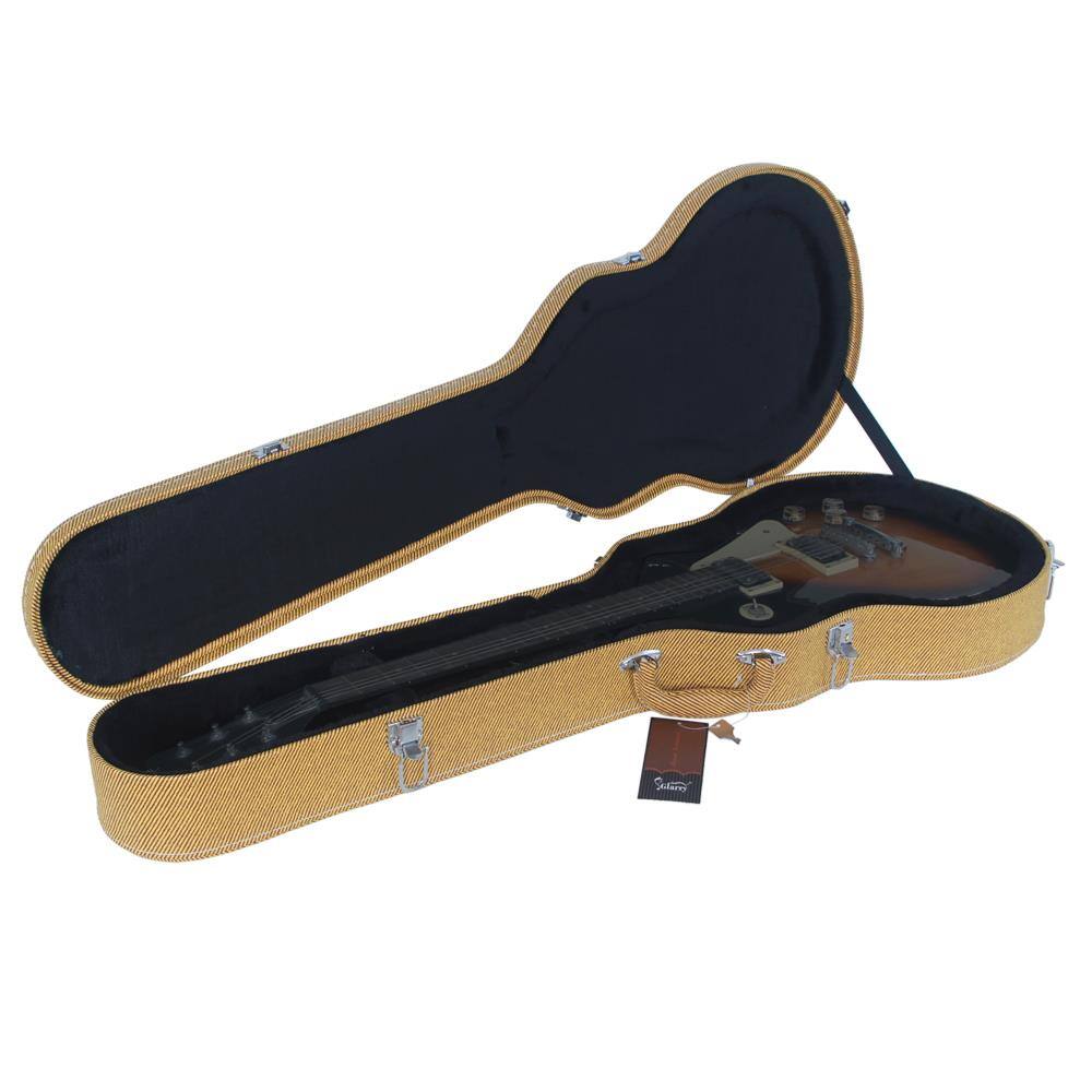 Alt View 2. Winado - Electric Guitar Hard Case, Wooden Hard-Shell Protective Carrying Case for KLP-Style Electric Guitar with Lock.