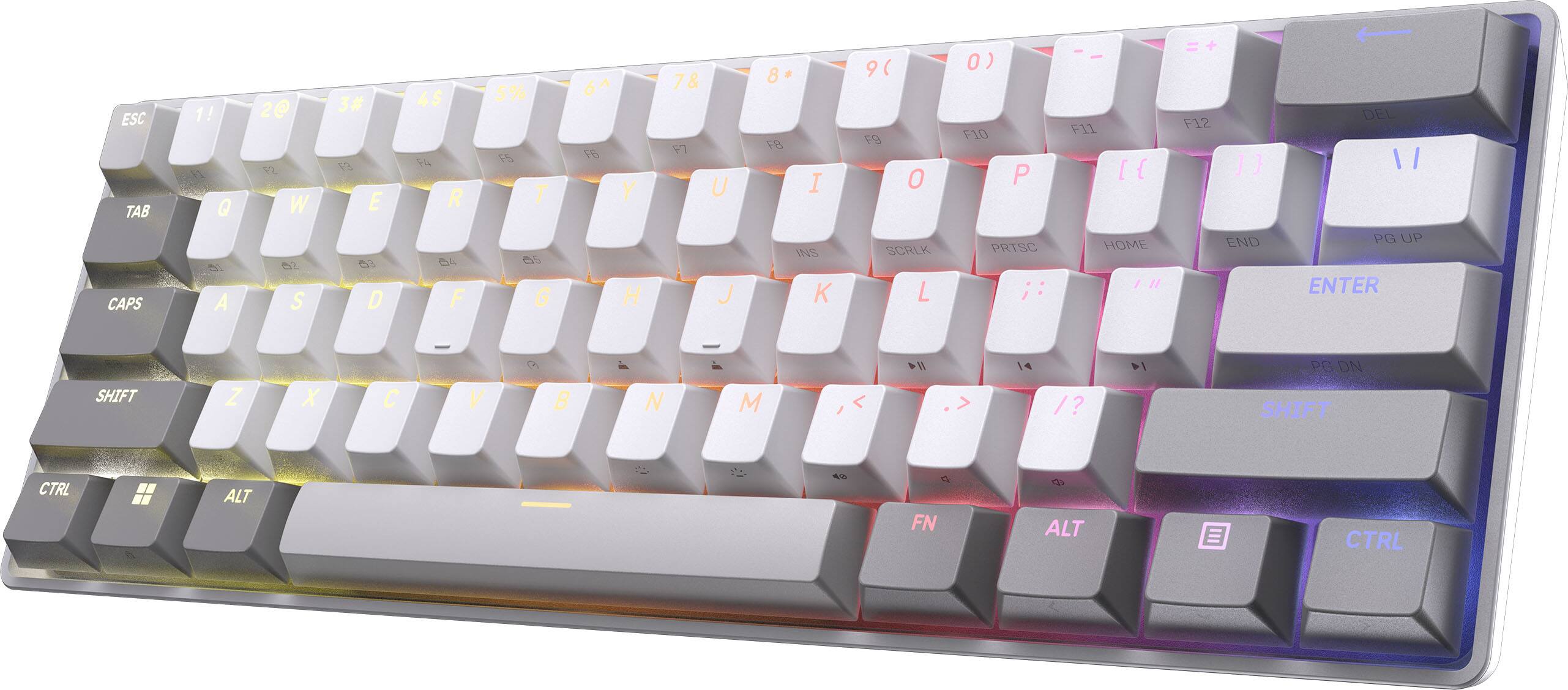 ESC TAB
1! Q
2@ W
3# E
4$ R
5% T
6^ Y
7& U
8* I
9( O
0 P
F1 F2 F3 F4 F5 F6 F7 F8 F9 F10 F11 F12
DEL CAPS
A S D F G H J K L
SHIFT
Z X C V B N M
CTRL ALT FN ALT CTRL