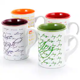 Gibson - Inspirational Words 16 oz Mug 4 Designs - Assorted
