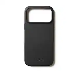 Mujjo - Full Leather Case for iPhone 17 Pro Max - Black