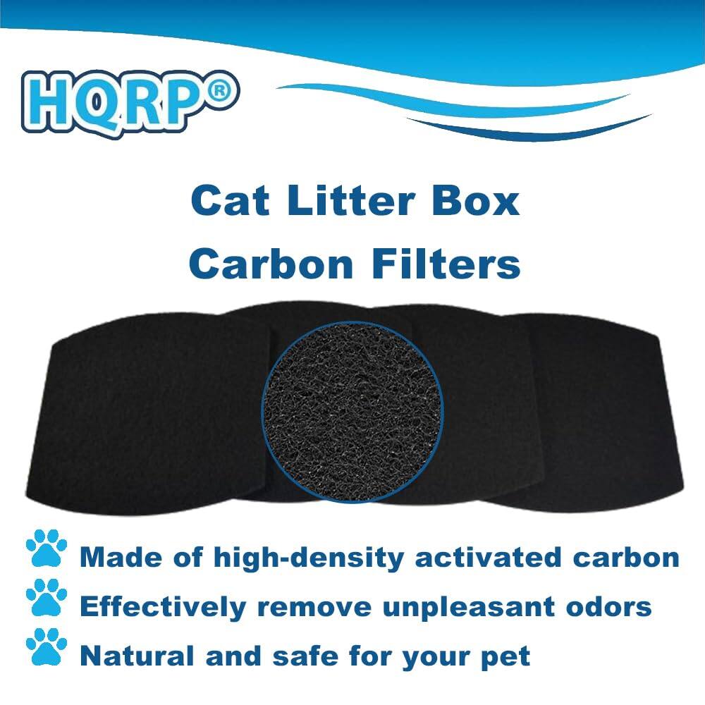 HQRP® Cat Litter Box Carbon Filters

- Made of high-density activated carbon
- Effectively remove unpleasant odors
- Natural and safe for your pet