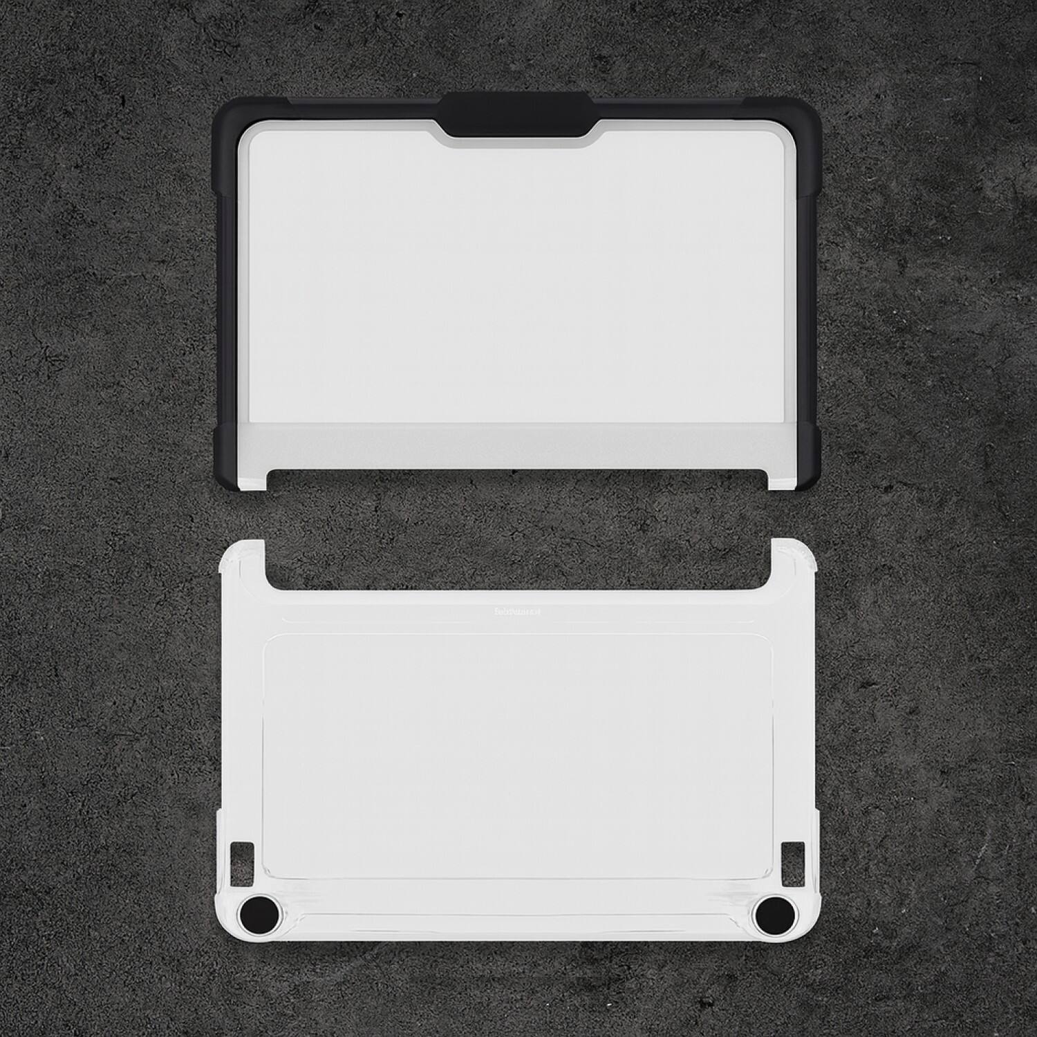 Alt View 3. SaharaCase - Lenovo 300E, 300W, 500W, 500E (2-1) Chromebook 11.6inch Case | Pro Shield Design | Anti-Shock Corners | Venture Series - Clear/Black.