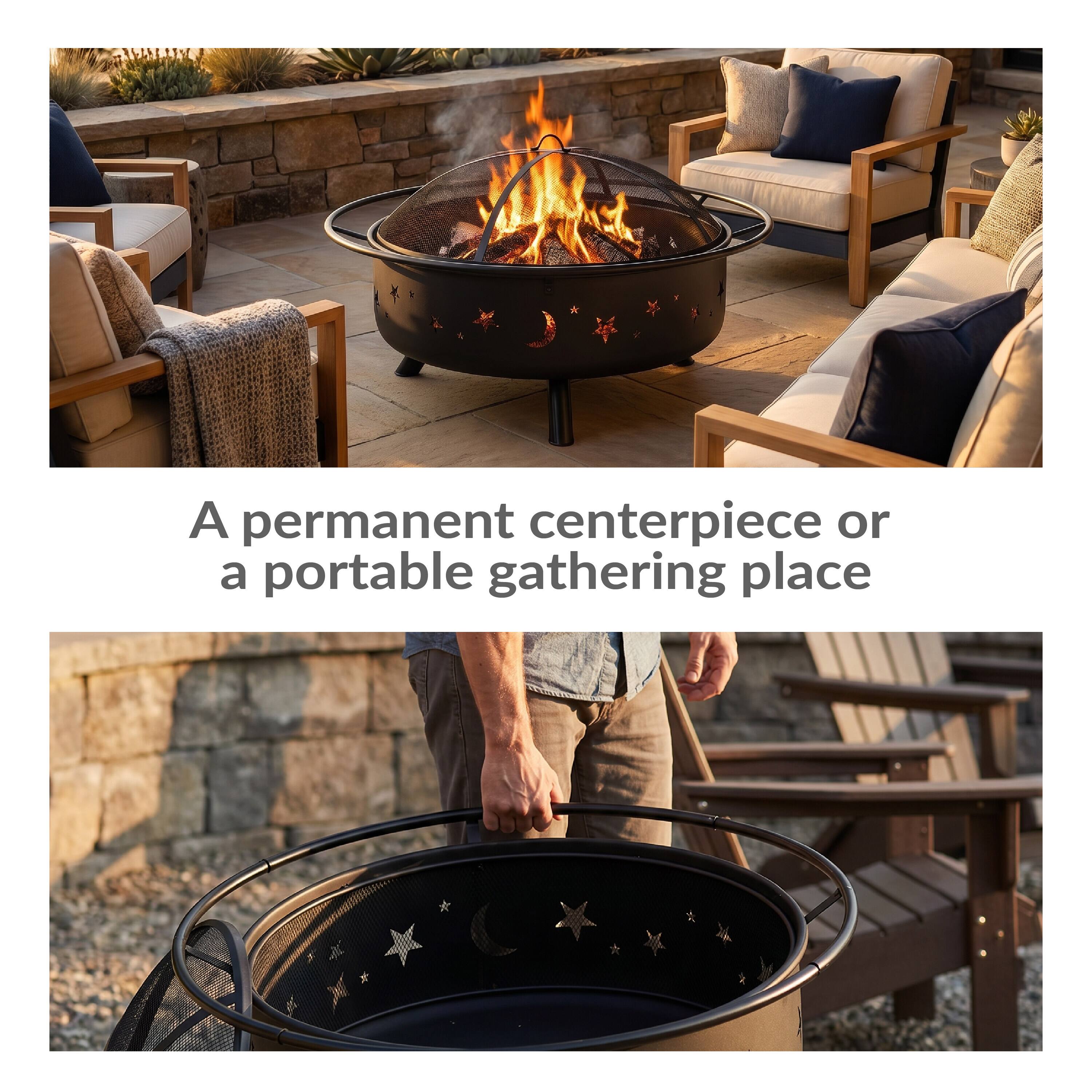 A permanent centerpiece or a portable gathering place
