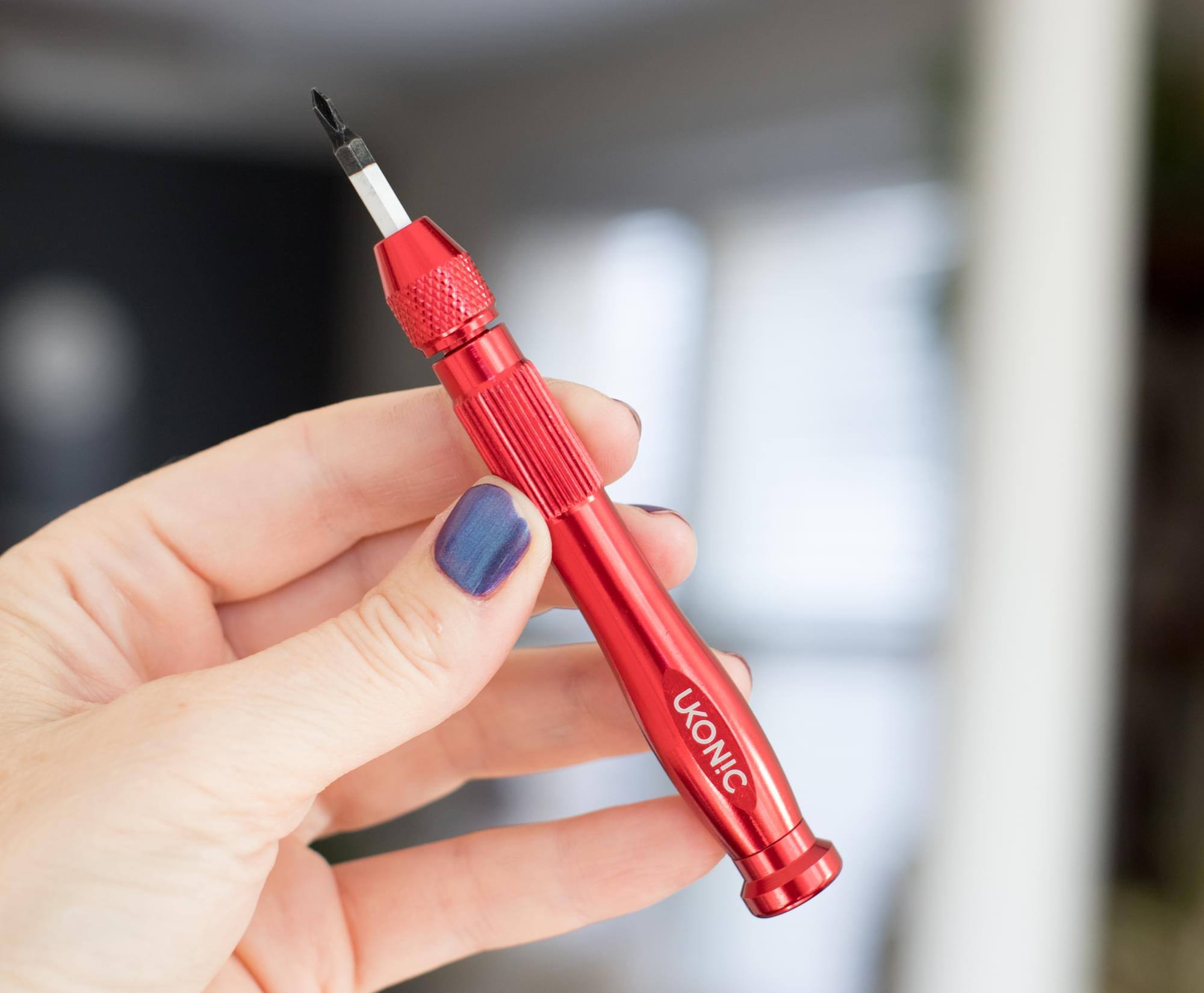 Alt View 2. Ukonic - Marvel Iron Man 2 Replica Briefcase 7-Piece Screwdriver Set Tool Kit - Red.