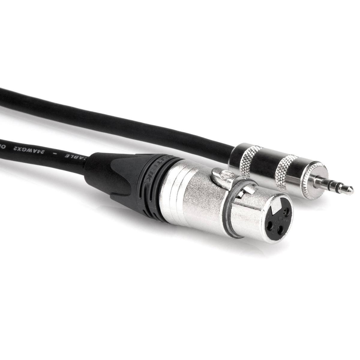 Hosa Technology Camcorder Microphone Cable, Neutrik XLR3F to Hosa 3.5mm ...