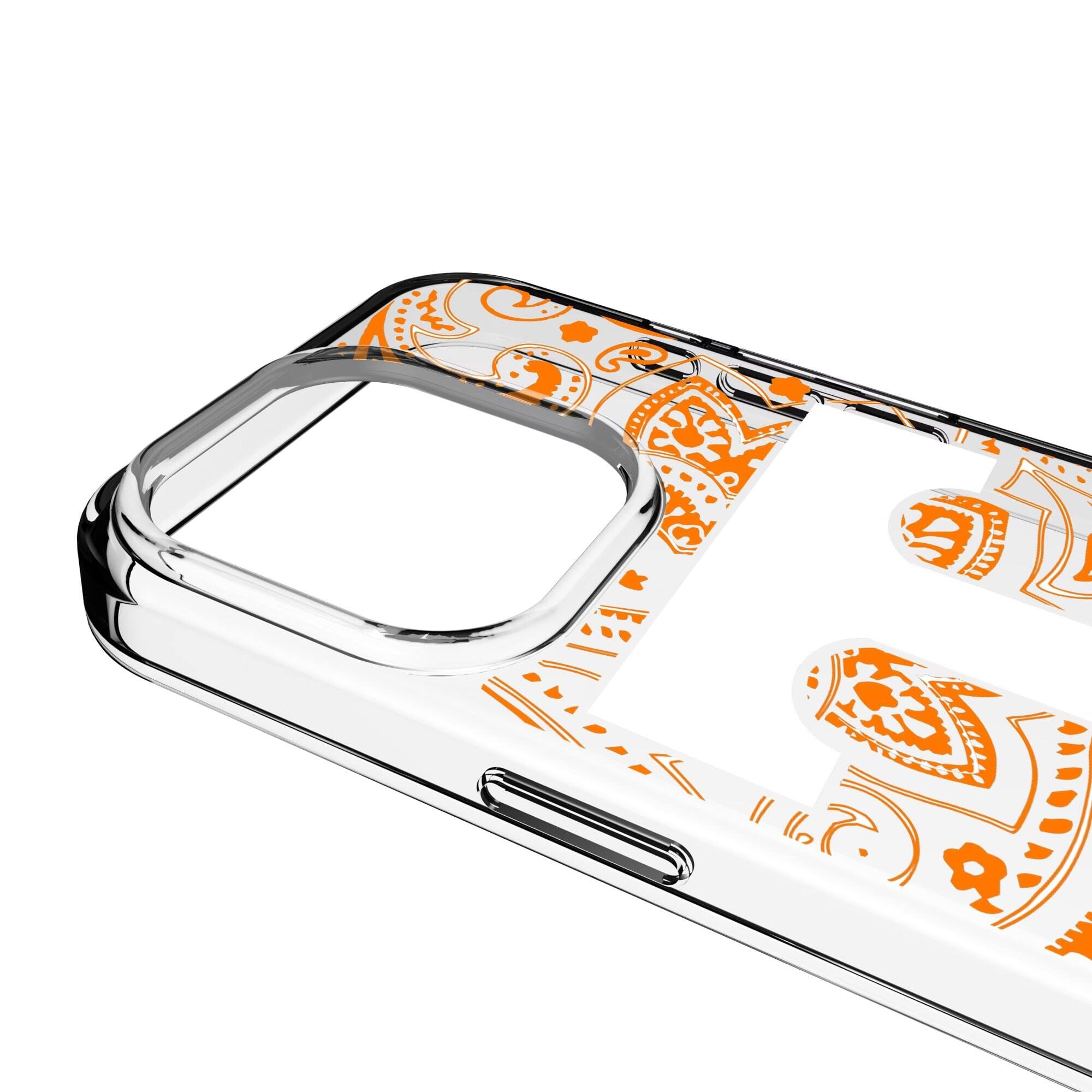 Alt View 2. Keyscaper - Tennessee Volunteers Paisley iPhone Clear Case - 16 Pro Max - Multicolor.