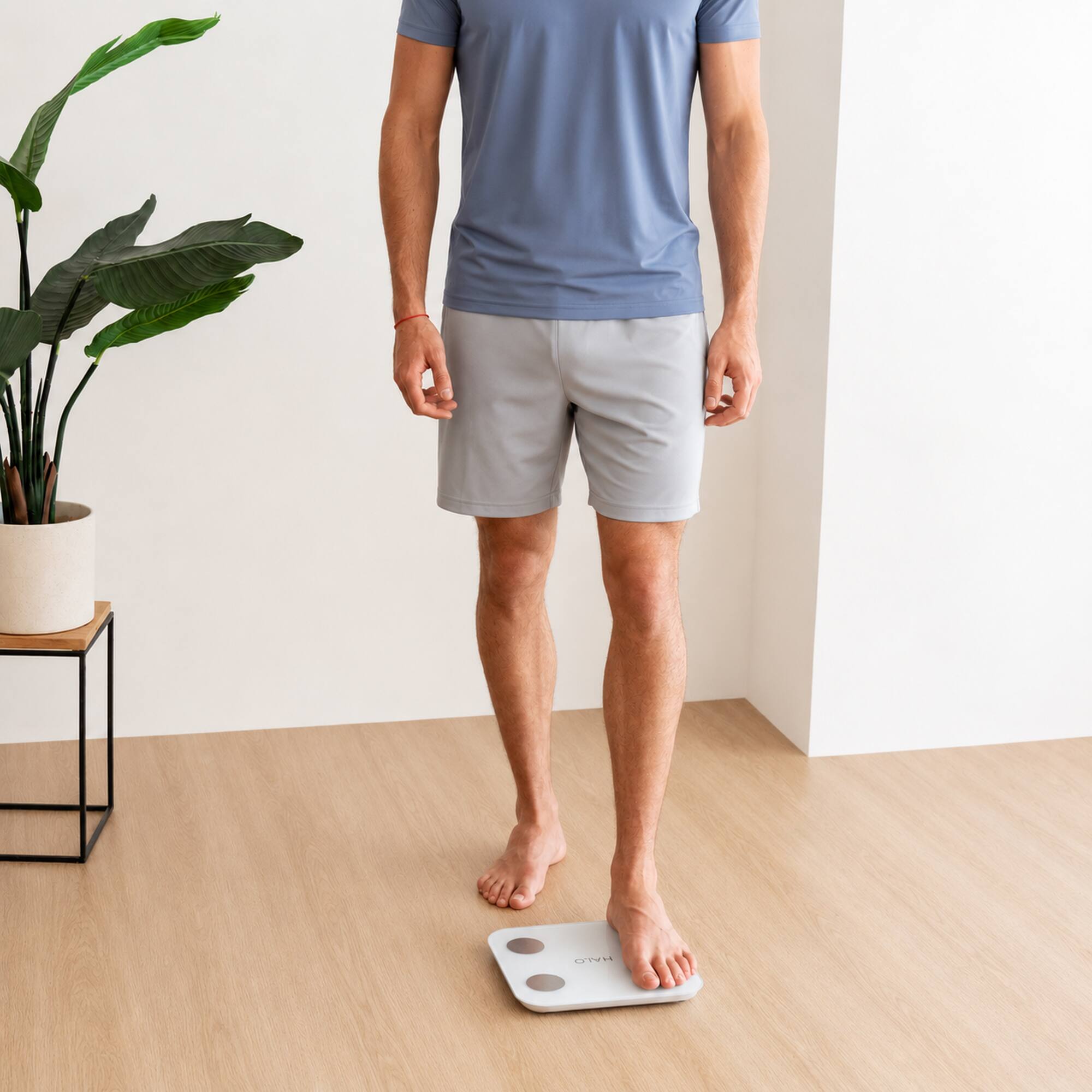 Alt View 4. Halo - Bluetooth Smart Body Scale - Black.