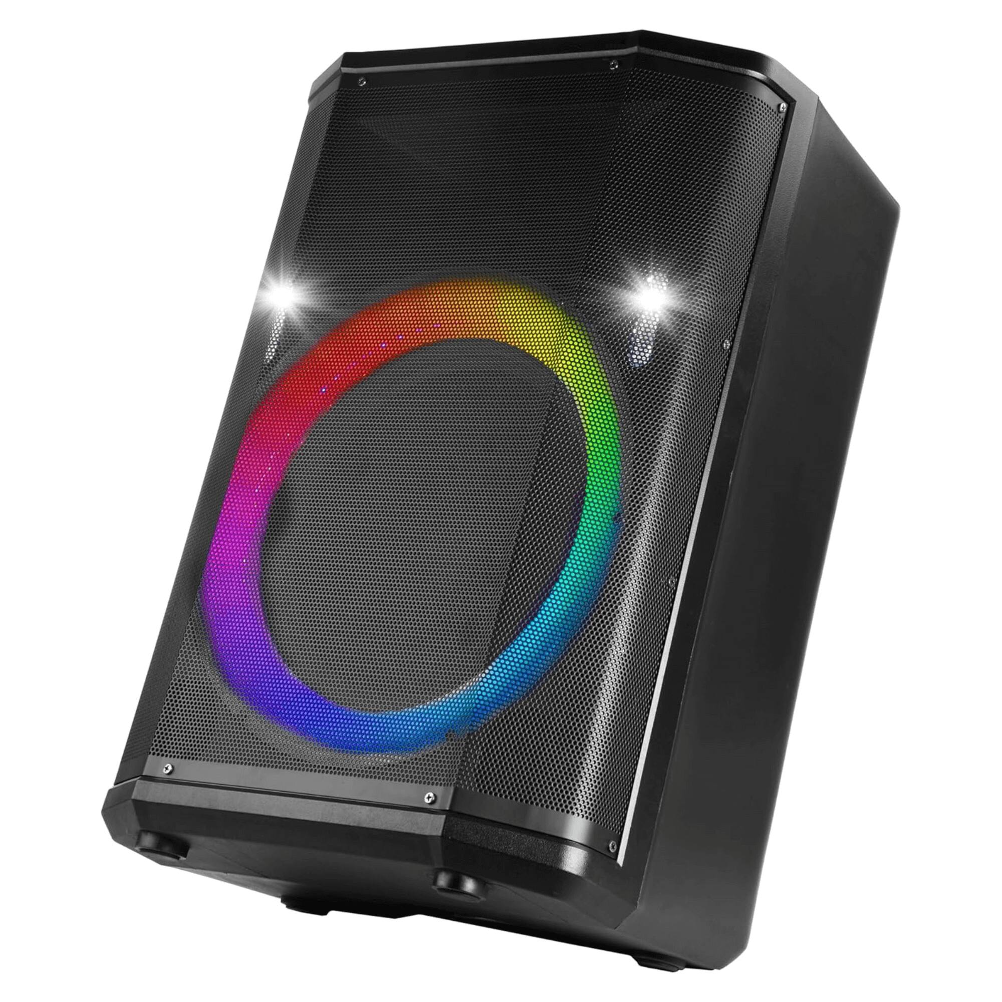 Alt View 1. iQ Sound - 15-Inch Portable BT Speaker with Tiltable Audio Enhancement - Black.