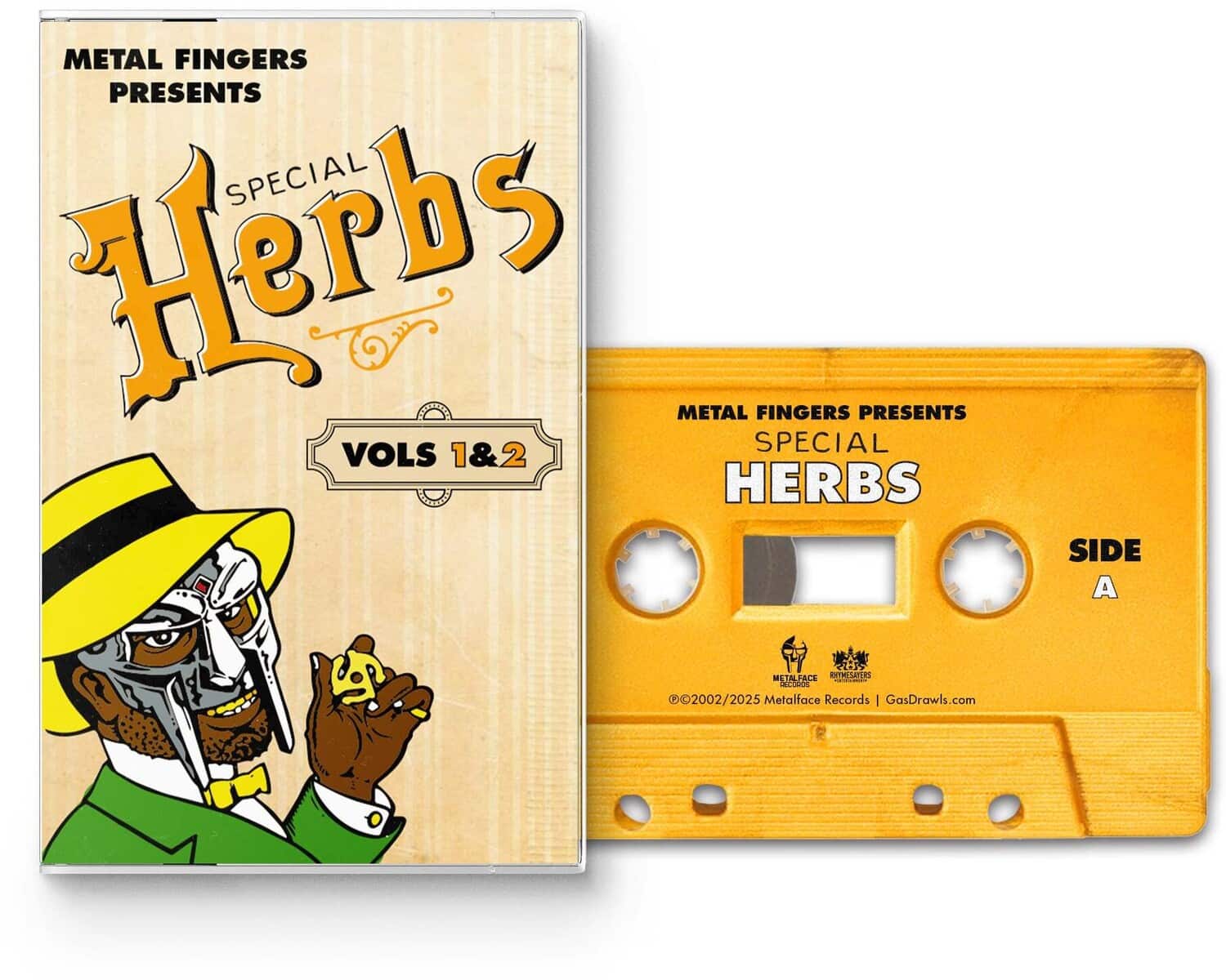 MF Doom Metal Fingers Presents: Special Herbs Vol. 1 & 2 CASSETTES