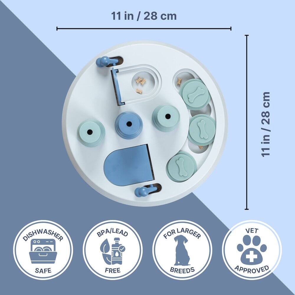 11 in / 28 cm  
DISHWASHER SAFE  
BPA/LEAD FREE  
FOR LARGER BREEDS  
VET APPROVED